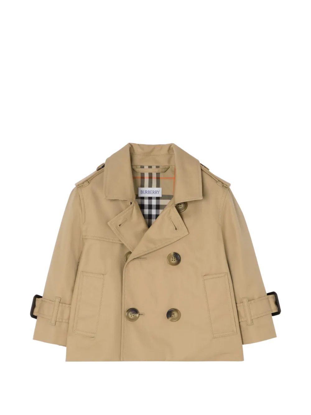 Burberry Kids Trenchcoat aus Baumwolle - Nude
