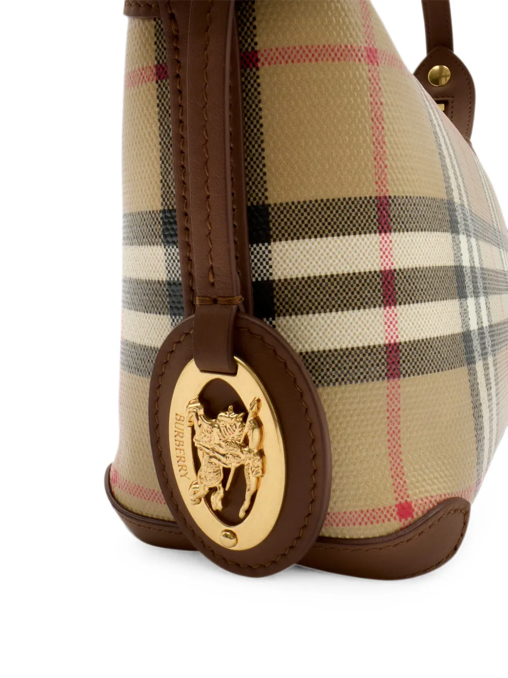 Burberry Check mini-schoudertas Beige