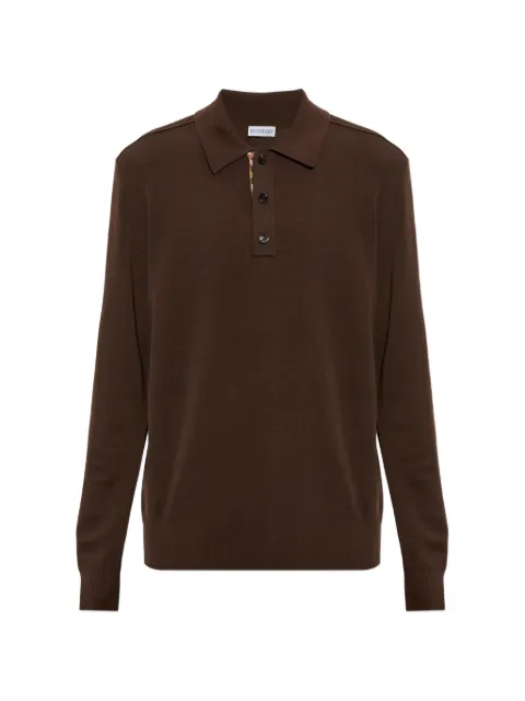 Burberry long-sleeve wool polo shirt