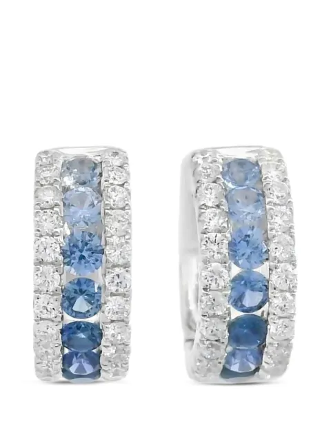 Lisa Nik créoles Colors Collection serties de saphirs et de diamants