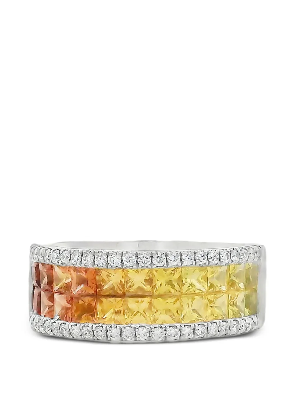 Lisa Nik Rainbow sapphire and diamond ring - Argento