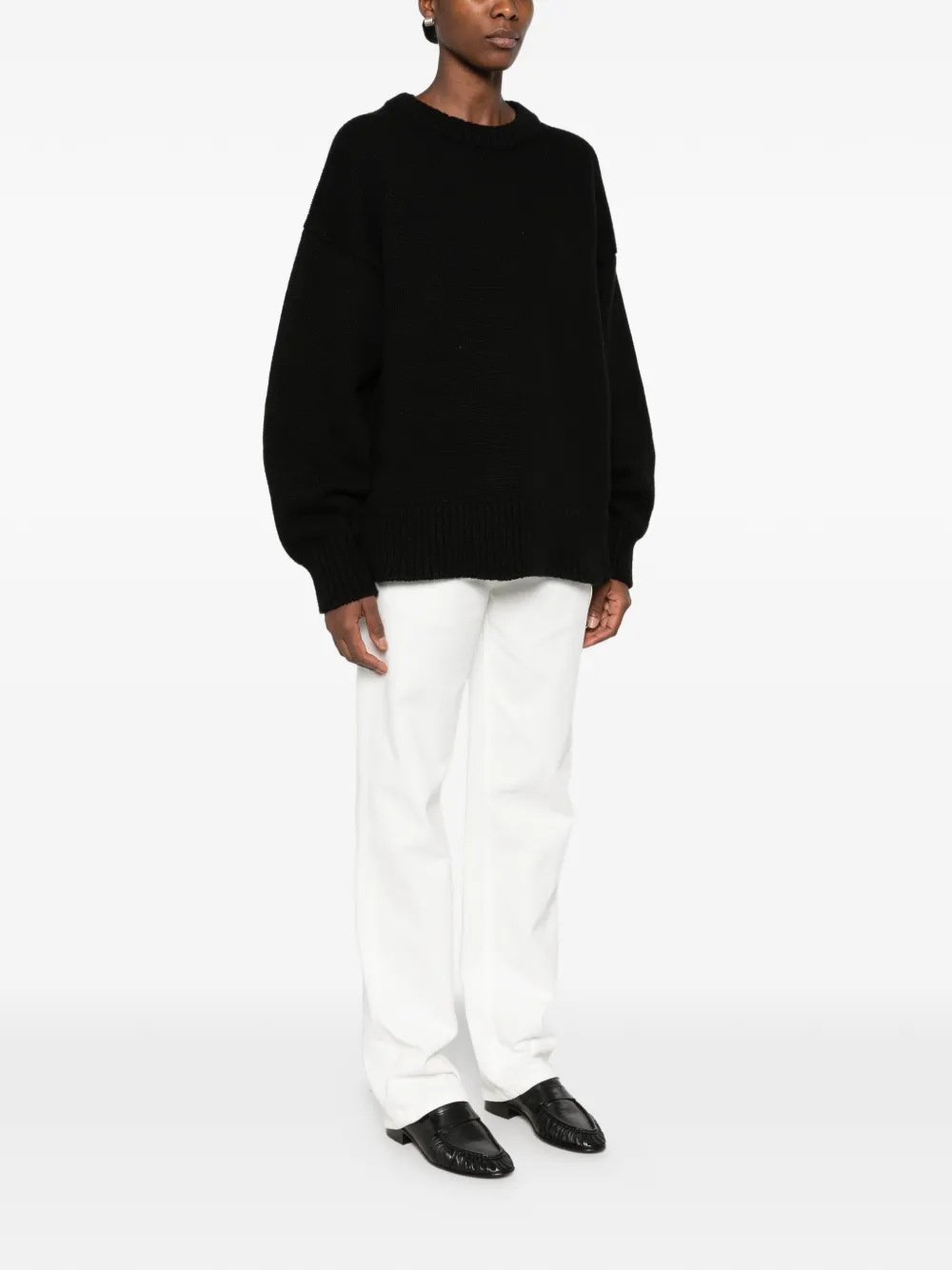 The Row Ophelia sweater Zwart