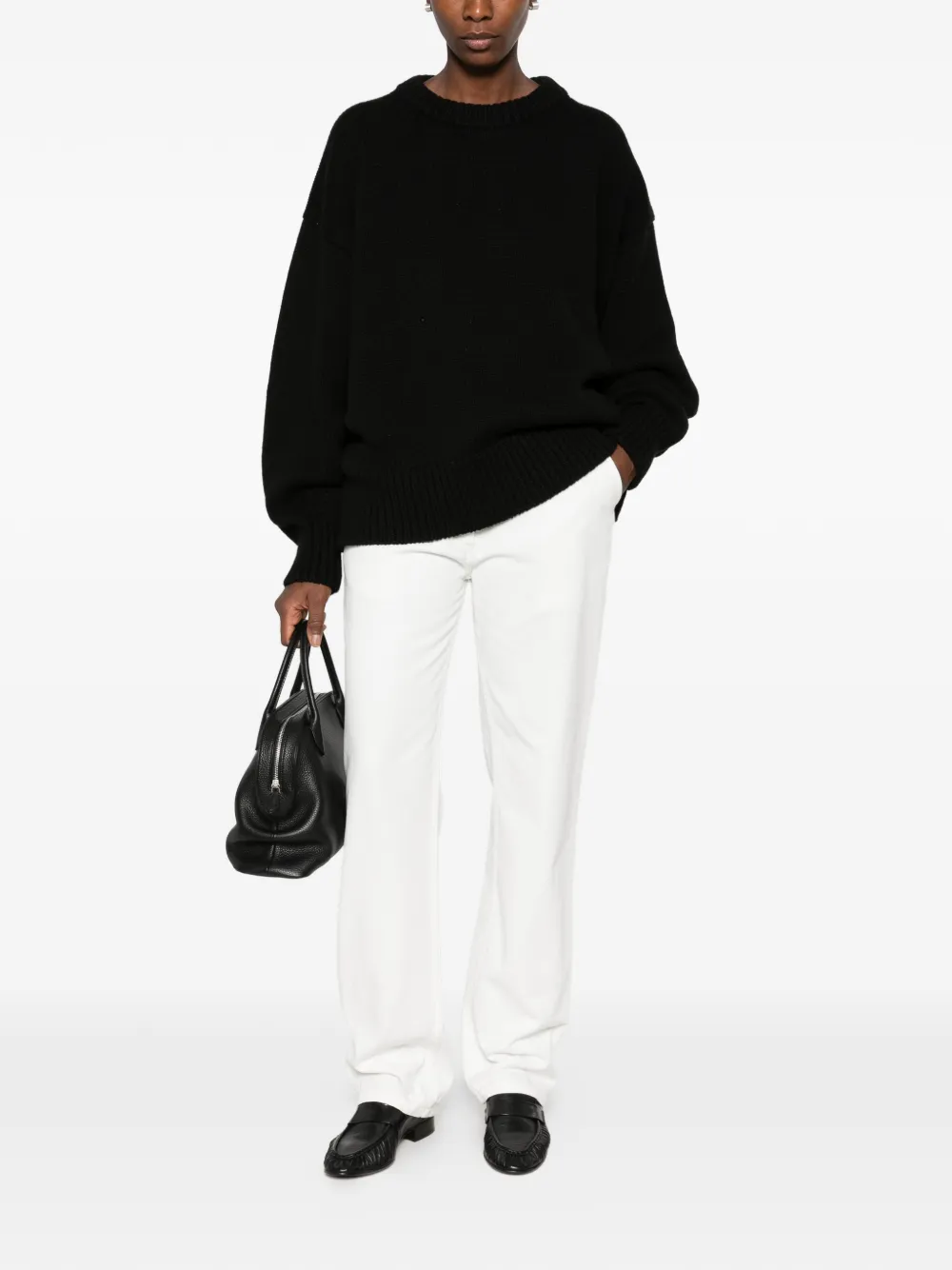 The Row Ophelia sweater Zwart