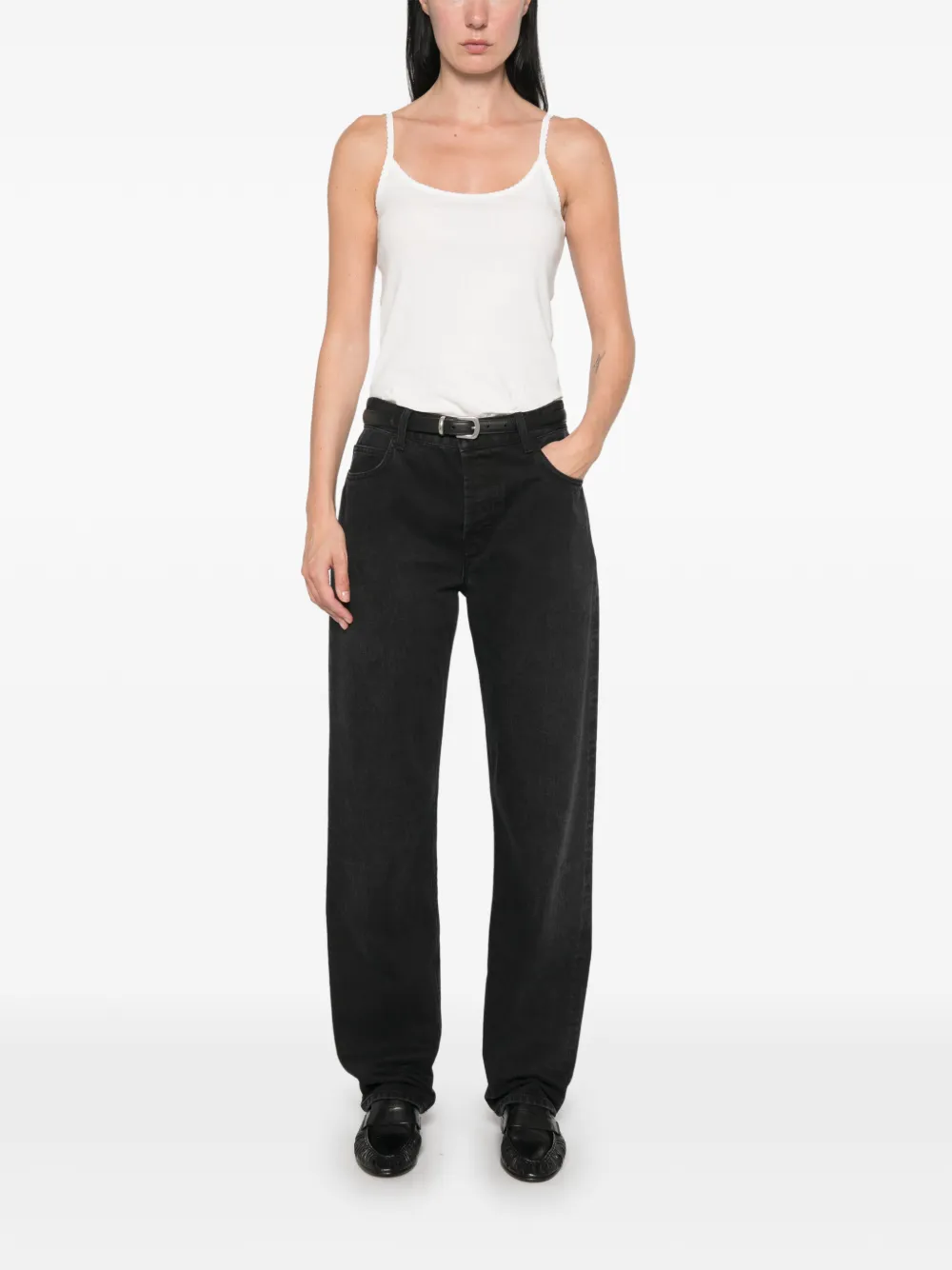 The Row Denzel tanktop met kanten afwerking Wit