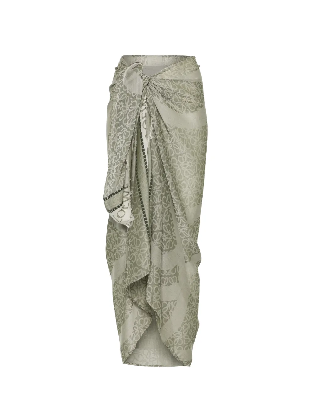LOEWE paréo en coton - Vert LOEWE paréo en coton - Vert