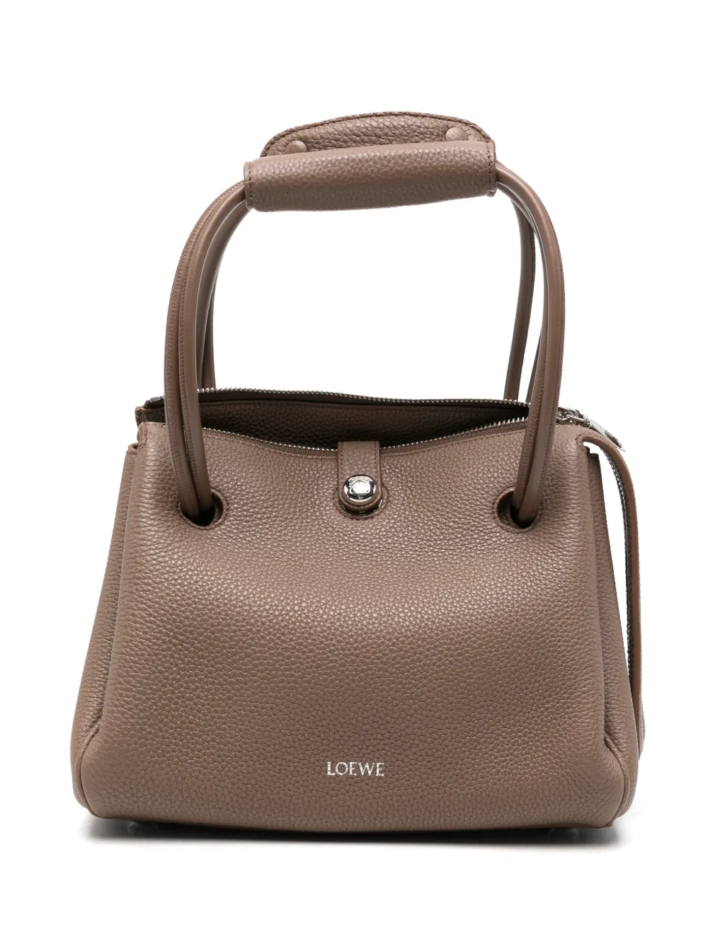 LOEWE small Madrid shoulder bag in supple grained calfskin - Toni neutri