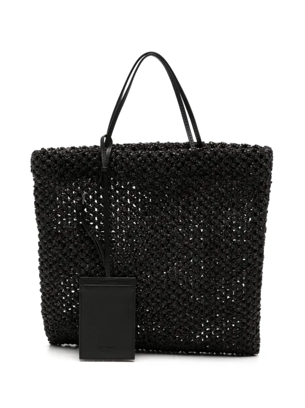 The Row Mini Barn Tote Bag in Black