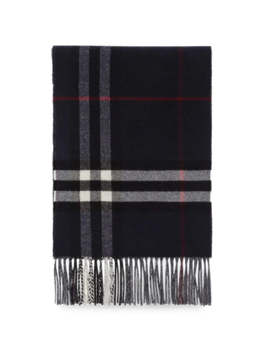 Burberry reversible check cashmere scarf - Grigio