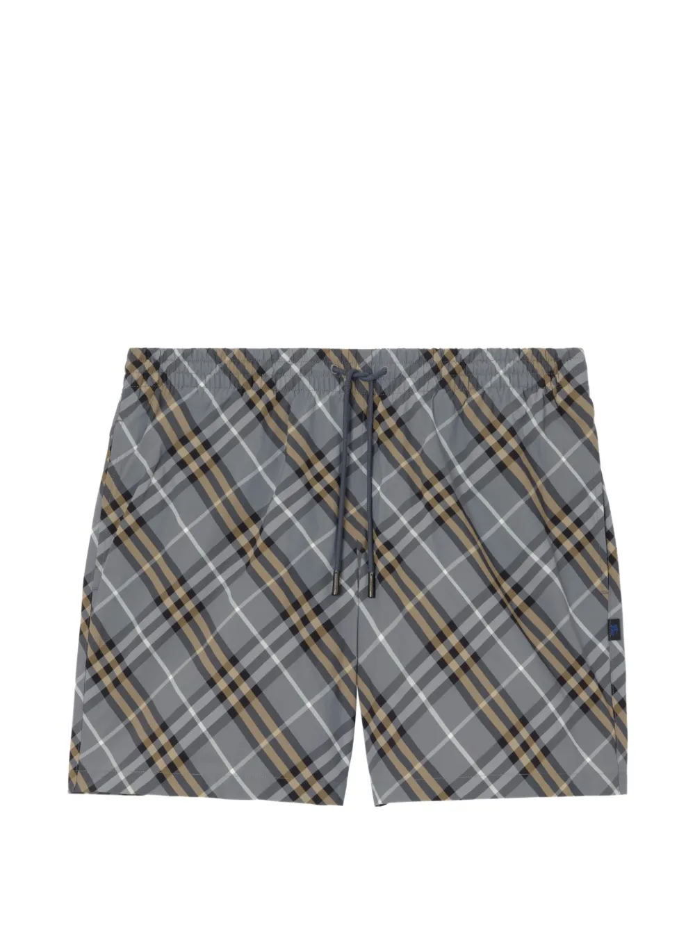 Burberry check swim shorts - Blu