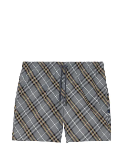 Burberry check swim shorts