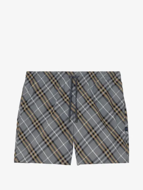 Burberry check swim shorts