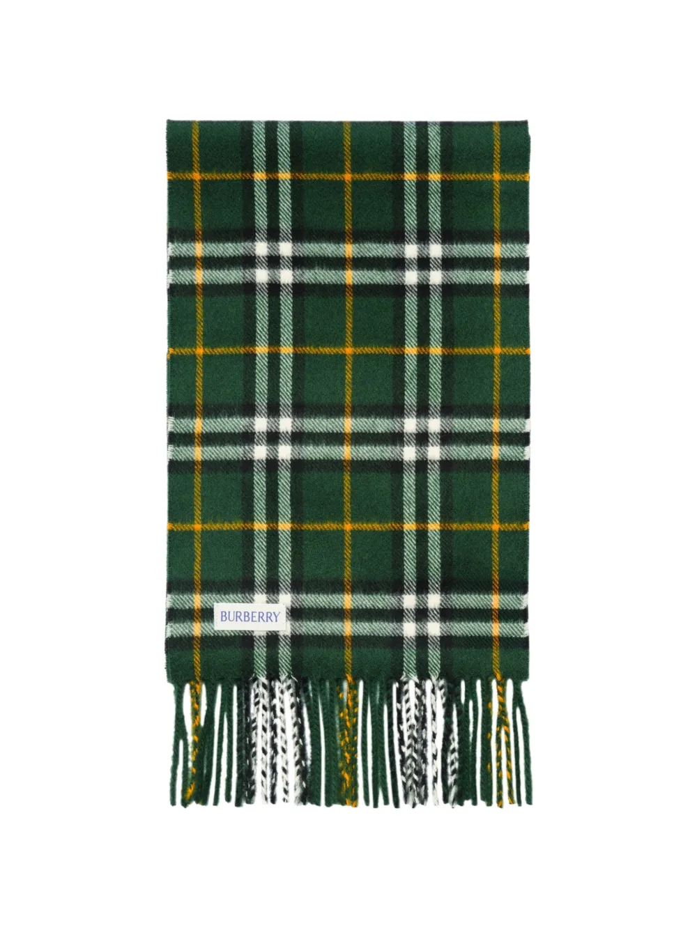 Burberry Kids House Check cashmere scarf - Verde