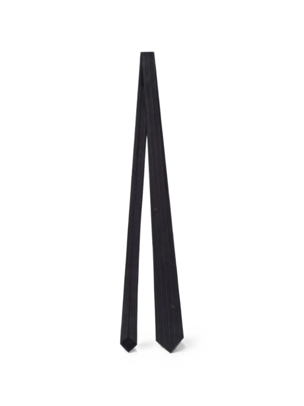 Burberry pinstriped silk tie - Blu