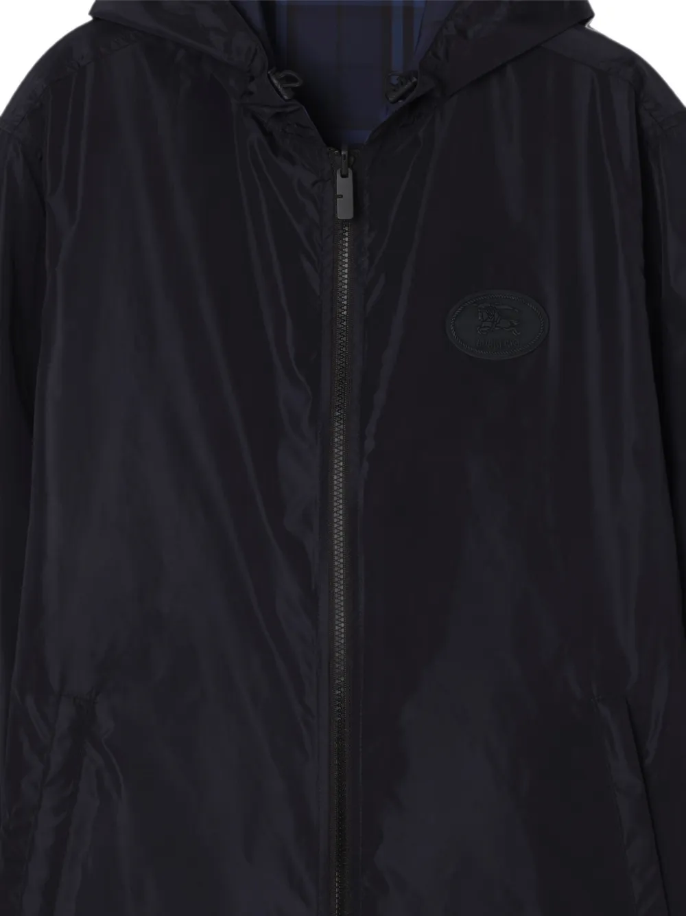 Burberry Newport omkeerbaar geruit jack met capuchon Blauw