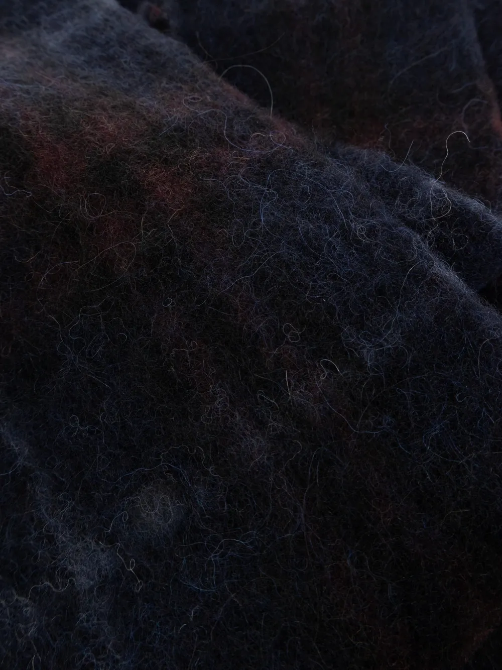 Burberry Geruite sjaal van alpacablend Blauw