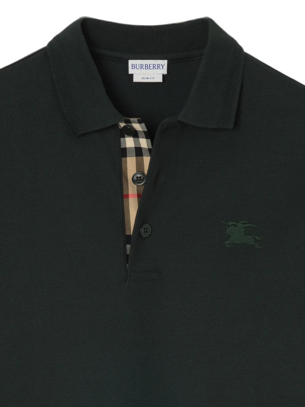 Burberry Poloshirt met lange mouwen Groen