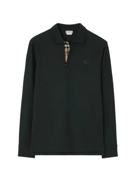 Burberry long-sleeve cotton polo shirt