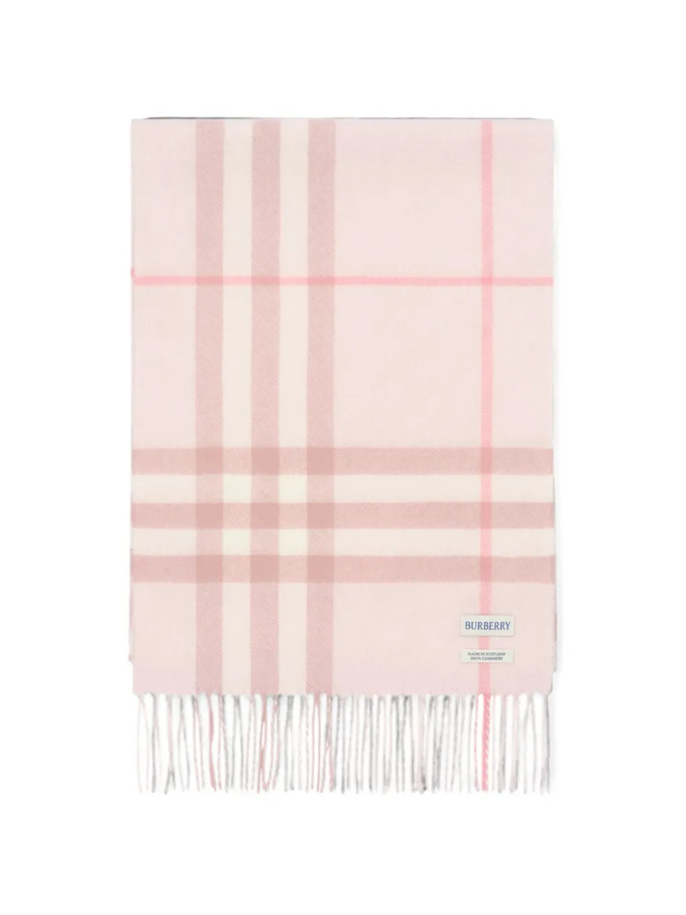 Burberry Check cashmere scarf - Rosa