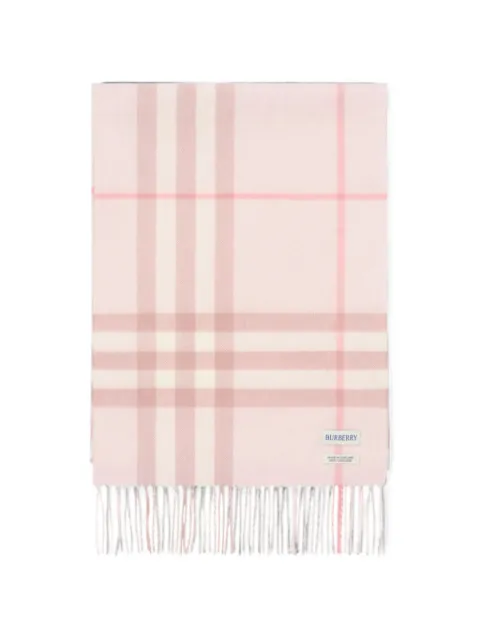 Burberry Check cashmere scarf