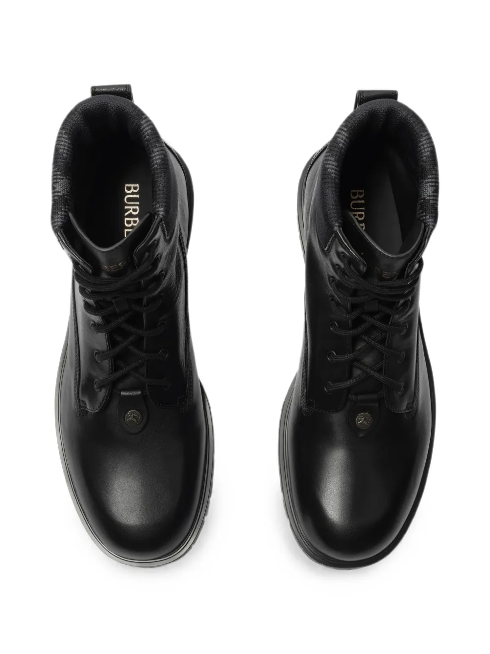 Burberry leather Durham boots Zwart
