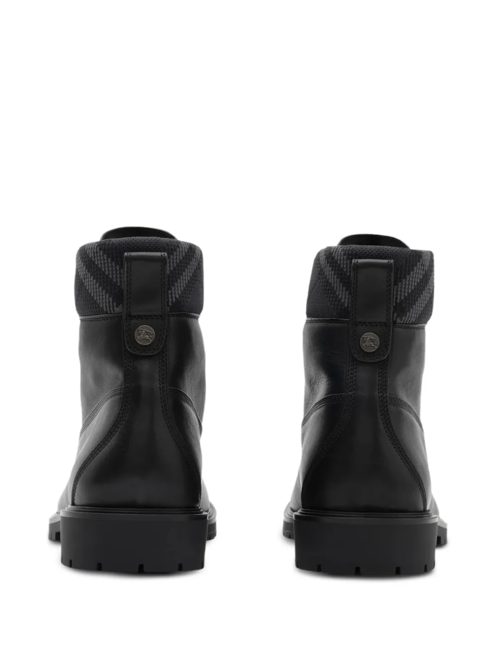 Burberry leather Durham boots Zwart