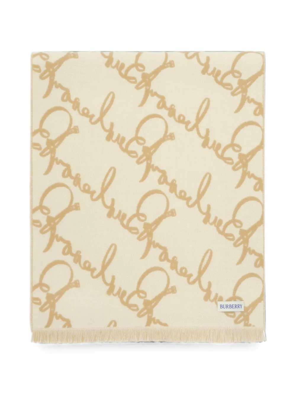Burberry belt logo wool scarf - Toni neutri