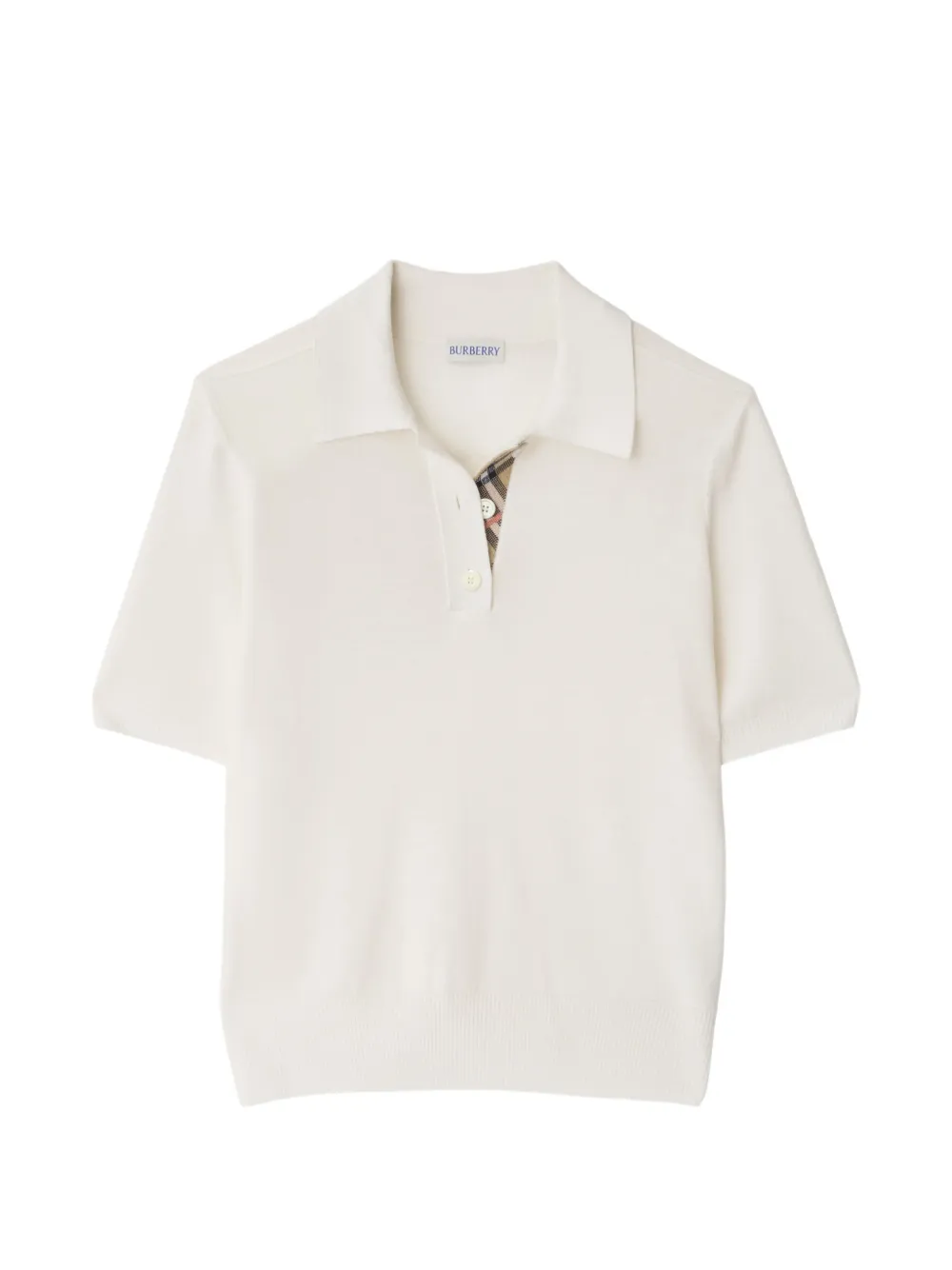 Burberry 羊毛 Polo 衫 - Nude