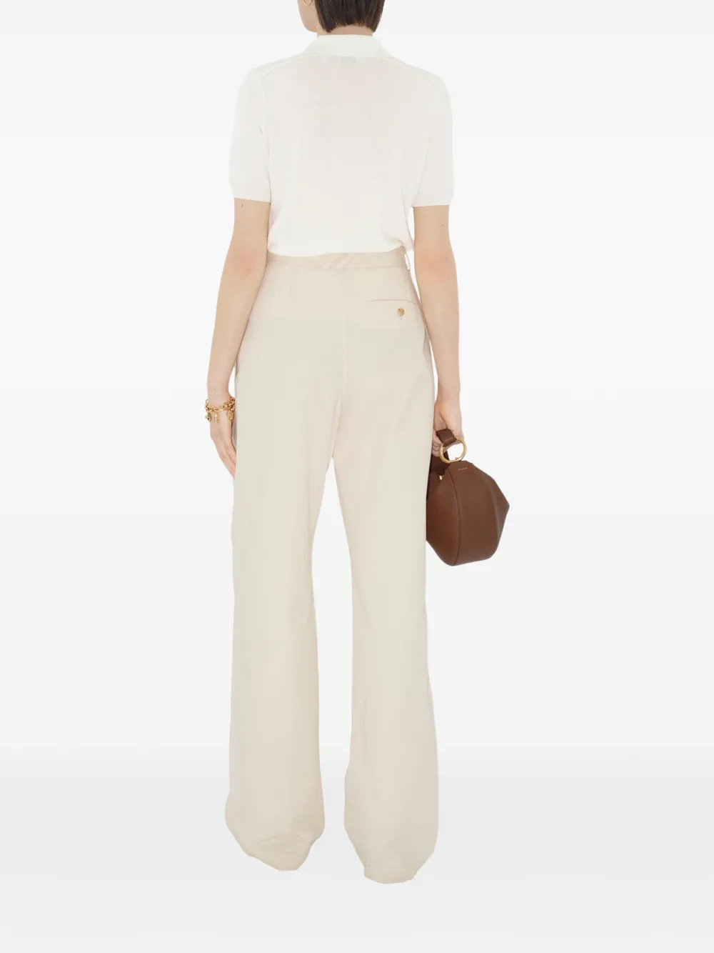 Burberry Polotop met geruite afwerking Beige