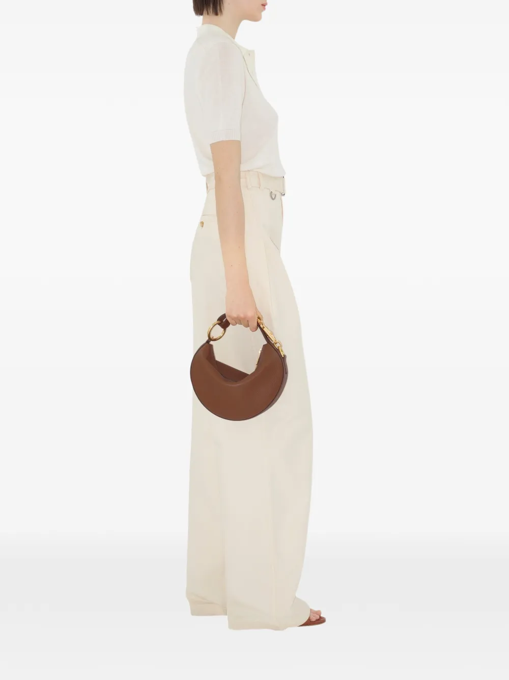 Burberry Polotop met geruite afwerking Beige