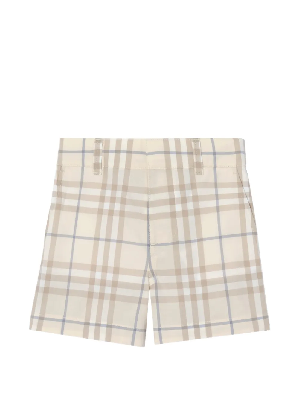 Burberry Kids checked shorts - Neutrals