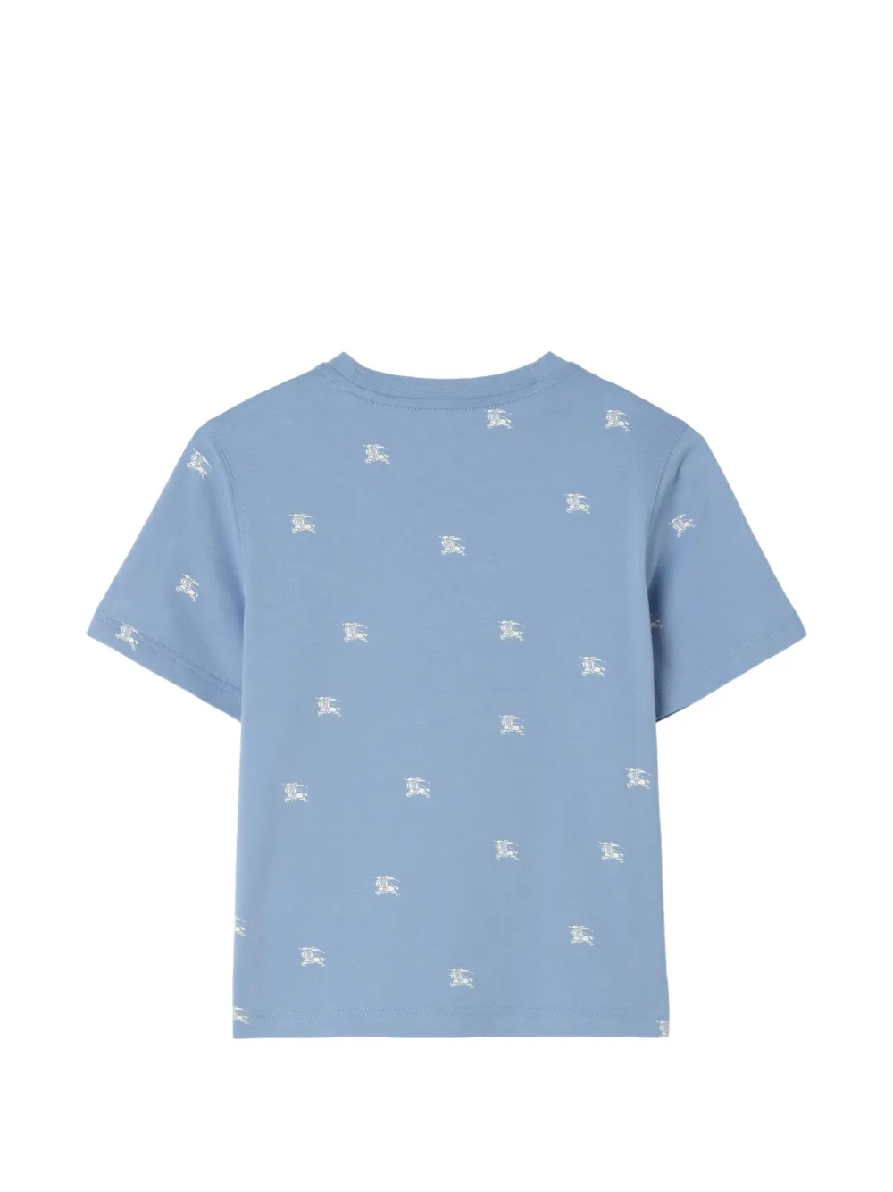 Burberry Kids Knight-logo cotton T-shirt Blauw