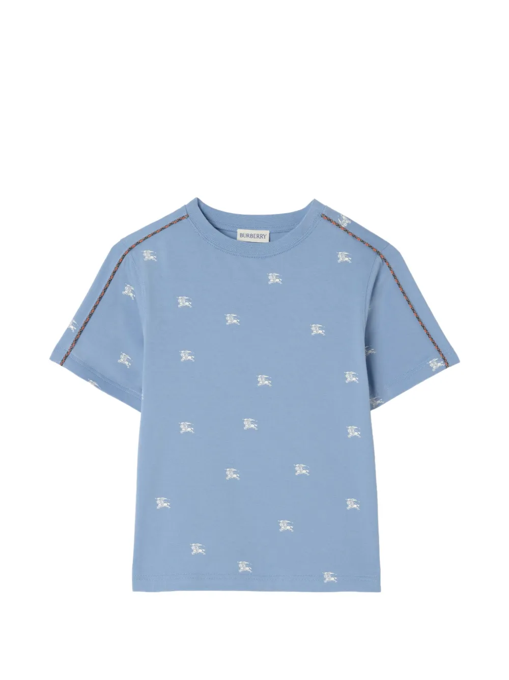 Burberry Kids T-shirt con logo Knight - Blu