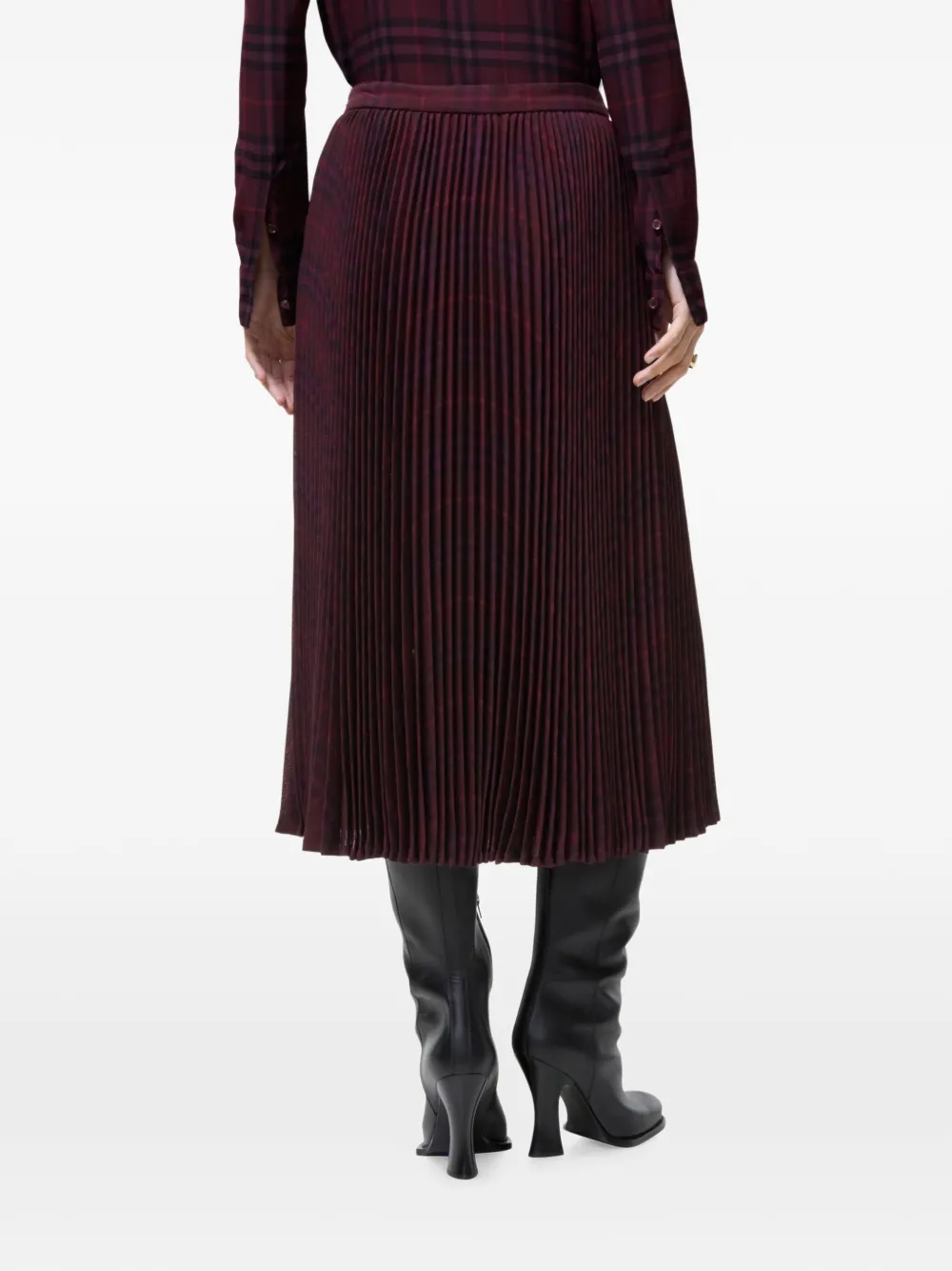 Burberry Plooirok Rood