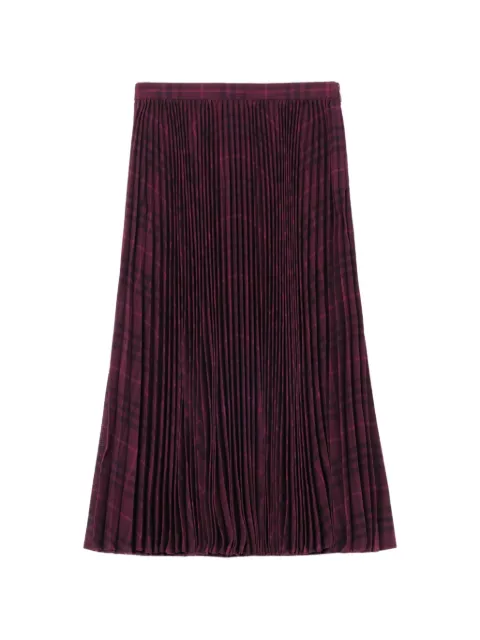 Burberry plisseret nederdel