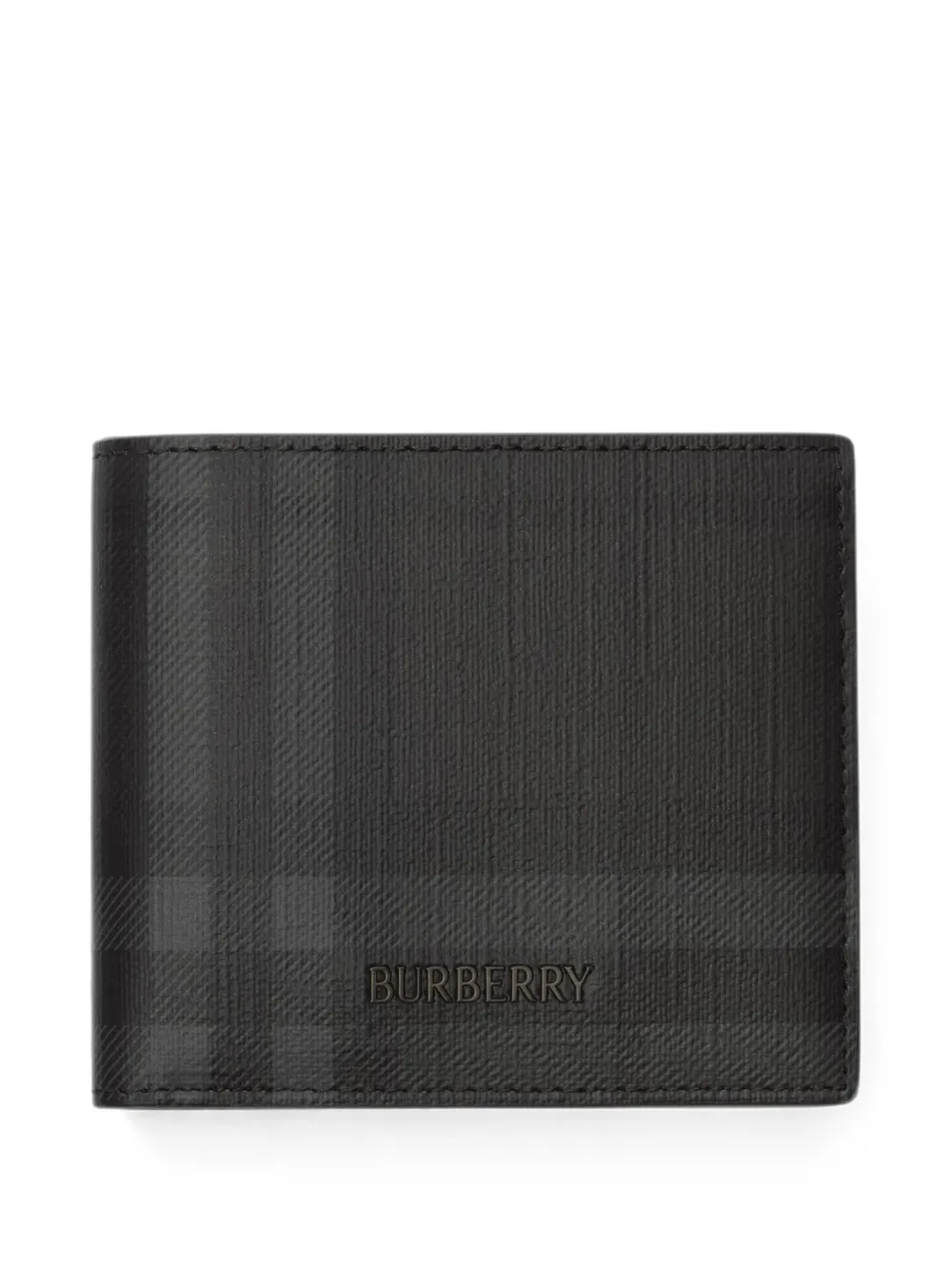 Burberry City Check bifold coin wallet - Nero