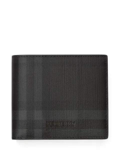 Burberry portefeuille pliant à carreaux