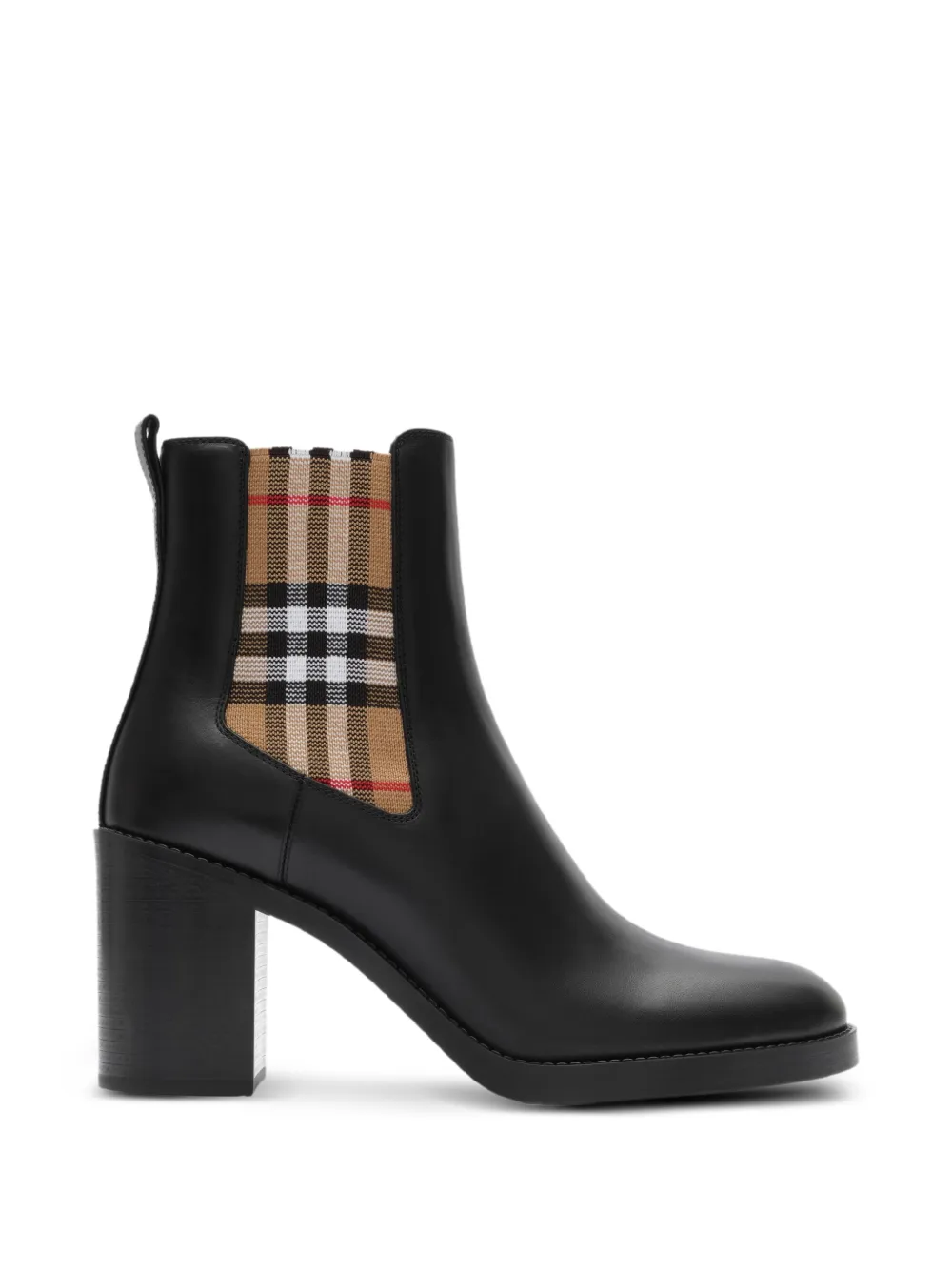 Burberry Stivali Hampstead in pelle con tacco - Nero