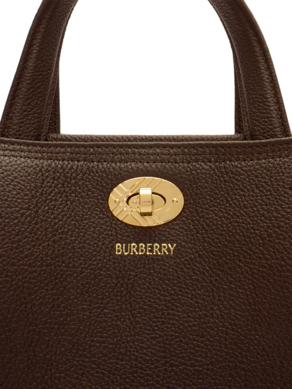 Burberry Cotswolds Check mini-shopper Bruin