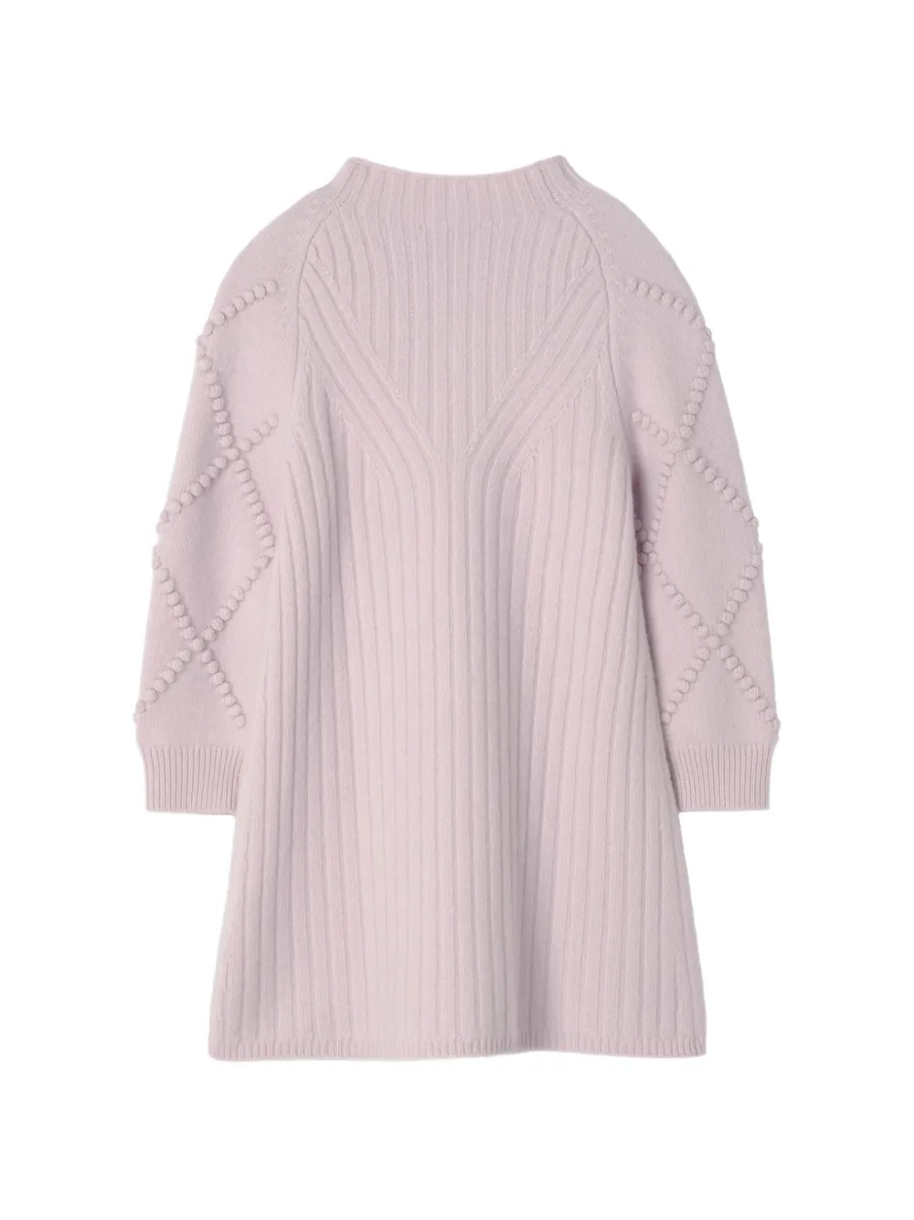 Burberry Kids Geruite jurk met strik Roze