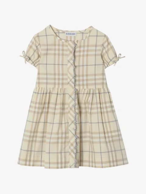 Burberry Kids check cotton dress