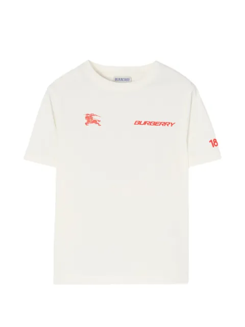 Burberry Kids T-Shirt mit Ritterdetail und Landkarten-Print
