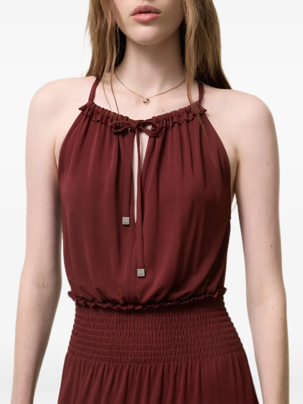 Burberry Viscose jersey jurk Rood
