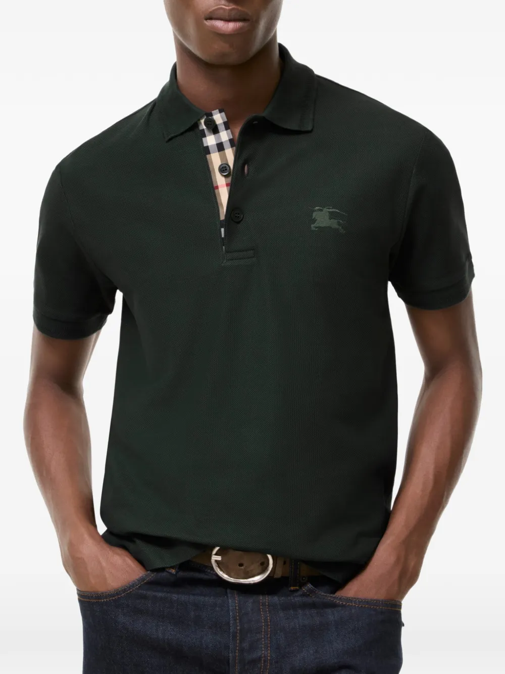 Burberry Katoenen poloshirt Groen