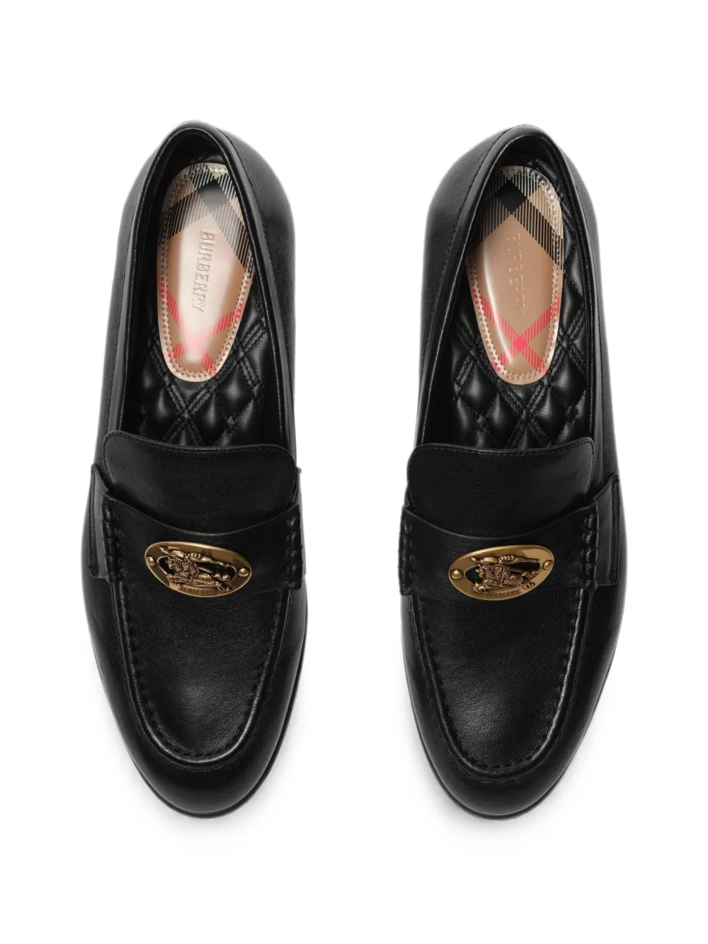 Burberry Opal leren loafers Zwart