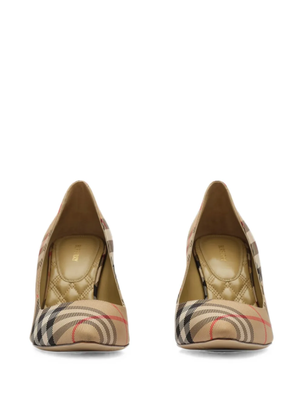 Burberry Geruite pumps Beige