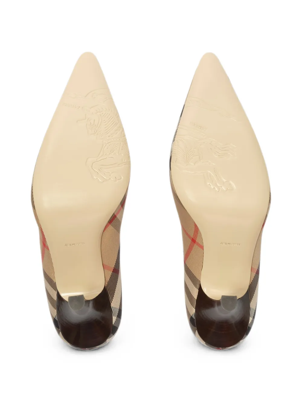 Burberry Geruite pumps Beige