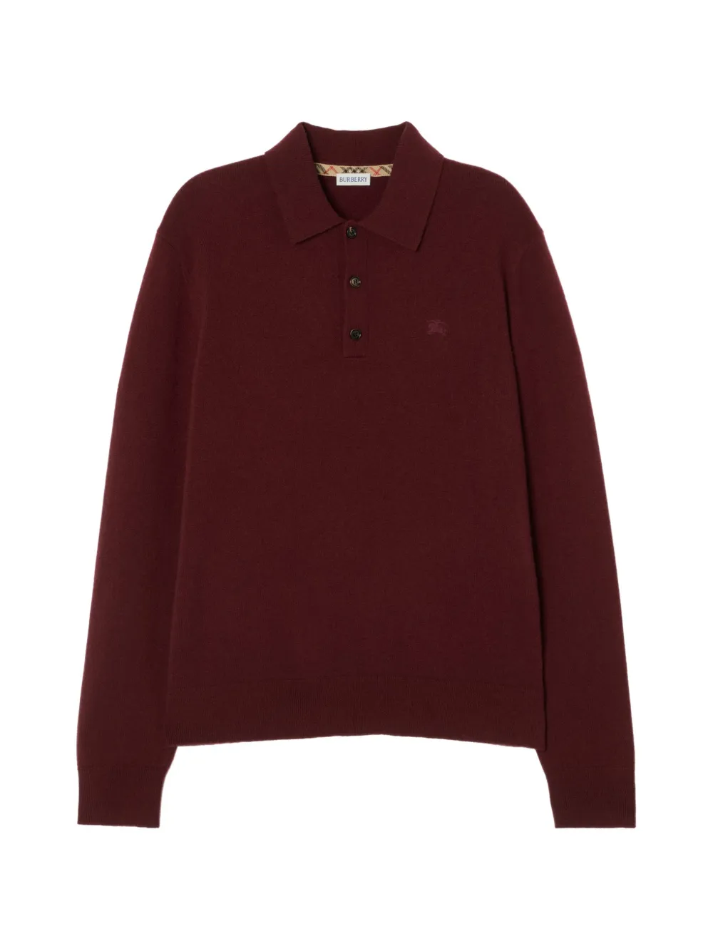 Burberry Polo con ricamo Knight - Rosso