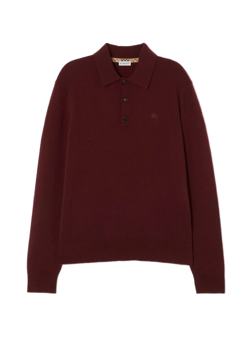 Burberry Polo con ricamo Knight - Rosso
