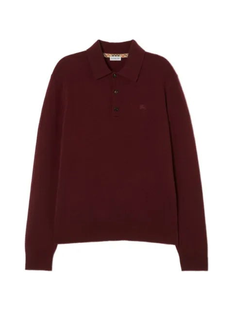 Burberry Poloshirt mit Knight-Stickerei