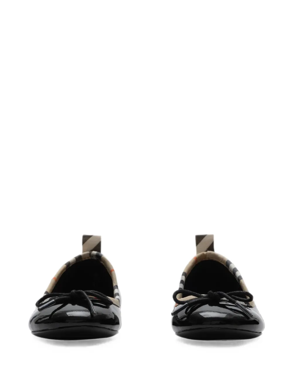Burberry Kids Ballerine a quadri - Nero
